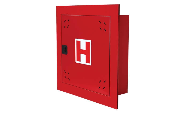 Zidni hidrantski ormar ugradni crveni puna vrata